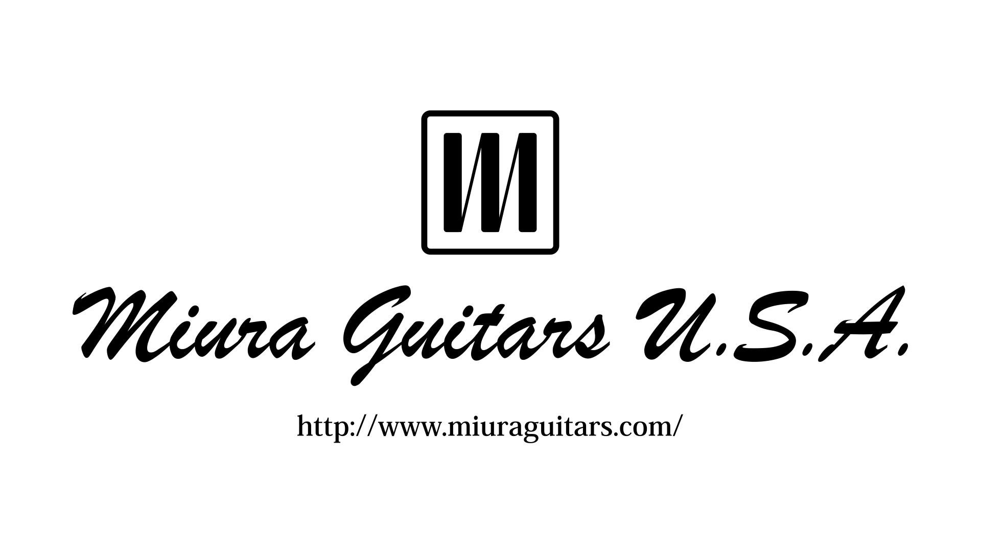 Miura Guitars Introduction Video